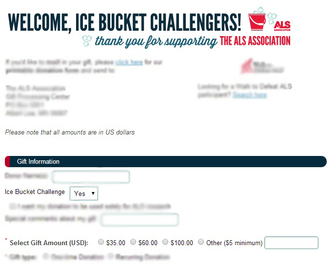 ice bucket donate